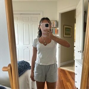 Brandy Melville White Short Sleeve Tee